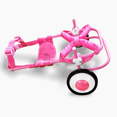ピンク車椅子